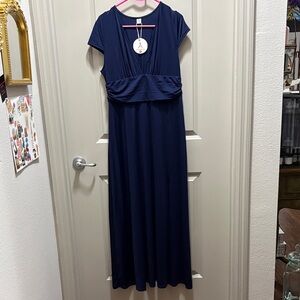 Chic Navy Maxi Dress